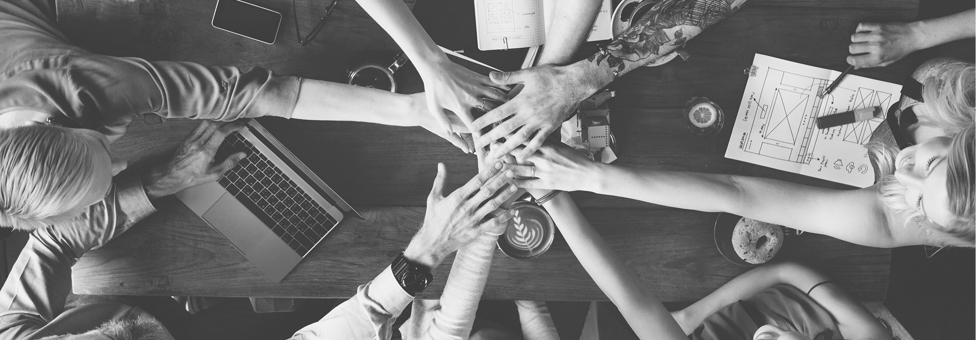 Diverse team collaboration representing teamwork and innovation